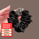 紀思梵高端大腸發(fā)圈2025新款盤發(fā)丸子頭皮筋頭繩高彈力扎頭發(fā)生日禮物 高端黑色發(fā)圈（禮盒裝）