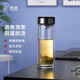 希諾（HEENOOR） 雙層玻璃杯專(zhuān)柜款茶水分離水杯男家用泡茶杯子高檔送禮商務(wù)杯 本色 285ml