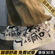 佐館男鞋春夏季潮流板鞋男學(xué)生黨潮流情侶面包鞋增高厚底運動(dòng)休閑鞋子 熊貓升級款 42