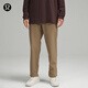 lululemon丨Relaxed-Tapered 男士斜紋寬松收腿長(zhǎng)褲 *中長(zhǎng)款 LM5ARVS 黑色 34