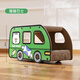 KimPets貓窩貓抓板車貨車瓦楞紙耐磨高顏值大號(hào)雙層車貓爪板寵物玩具用品 巴士貓抓板
