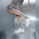 THOM WILLS【邢菲同款】ThomWills真皮小白鞋女頭層牛皮百搭白色板鞋WG021 白色WG021-3 39 /6.5碼