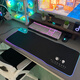 ALIENWARE AURORA無(wú)線充電外星人發(fā)光鼠標(biāo)墊ALIENWARE超大RGB織物電競(jìng)游戲護(hù)腕桌墊 黑暗騎士15W（無(wú)線快充） 800*300*4mm