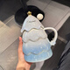 藍(lán)極母親節(jié)禮物圣誕節(jié)水杯送媽媽女生圣誕樹杯子陶瓷創(chuàng)意馬克杯伴手禮 漸變藍(lán)