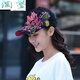 HTKD新品女士鴨舌帽帽子女新款百搭鴨舌帽春夏款蝴蝶刺繡民族風(fēng)帽 升級款蝶戀花黑色