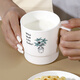 YAMADA日本進(jìn)口咖啡杯塑料水杯喝茶直飲杯奶茶馬克杯可微波爐加熱牛奶杯 白色360ml 一個(gè) 圖案隨機發(fā)