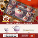 琨德造物新婚禮物茶壺敬茶杯送新娘新人高級實用閨蜜結(jié)婚水具閨蜜訂婚禮物 懷金垂紫_一壺六杯+托盤 【高定禮盒】