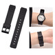 PENC IWATCH適配casio系列卡西歐手表MQ-24/71/76MW-59橡膠表帶配件原裝替換104表鏈經(jīng)典黑色16mm手表帶男女生 MQ-71黑色黑扣【配工具】