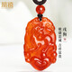 鳳禧珠寶紅瑪瑙十二生肖狗吊墜男女士?jì)和久曜o身符玉項鏈新年禮物