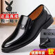 真皮牛皮特價(jià)清倉處理?yè)炻啻a皮鞋輕便軟底商務(wù)防滑休閑皮鞋男 8555黑色精品款 42