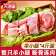 天海藏【4斤】羔羊小腿 斷骨連肉 澳洲等地草原羔羊肉前腿前腱新鮮燉煮 斷骨連肉羊小腿4斤*1袋
