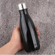 卡西菲kaxifei（KAXIFEI）可樂(lè )瓶汽水瓶保溫杯不銹鋼學(xué)生男女個(gè)性便攜運動(dòng)水杯戶(hù)外定制logo 小號 亮黑色