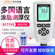 宇問(wèn) 鐵鋁兩用涂層測厚儀油漆膜厚儀汽車(chē)漆面厚度測試儀鍍鋅電鍍層 鍍鋅EC770S中英文2mm紅寶石探頭