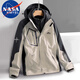 NASA MARVEL七夕情人節(jié)禮物沖鋒衣男秋冬季夾克外套三合一兩件套運動登山服