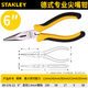 史丹利（STANLEY） 膠柄尖嘴鉗 多功能尖口鉗 家用電工尖咀鉗 剪線鉗夾持工具斷線鉗 德式專業(yè)尖嘴鉗6寸89-576-23