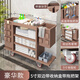 申梵（SHENFAN）酒店布草車客房專用工作車賓館打掃衛(wèi)生工具車小型清潔保潔手推車 帶拖把架5寸地毯輪+側(cè)袋+收納盒