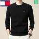 TOME BORNEK正品湯米秋冬季新款男士衛衣圓領(lǐng)長(cháng)袖T恤100%純棉百搭寬松打底衫 黑色 XL 52碼【建議130-155斤】