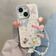 唯諾思（wenose） 適用蘋果15手機(jī)殼iphone15保護(hù)套全包防摔男女款創(chuàng)意保護(hù)殼電鍍銀鏡花朵蝴蝶+鏈條