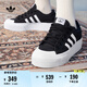 adidas NIZZA PLATFORM厚底增高運(yùn)動(dòng)帆布鞋男女阿迪達(dá)斯三葉草   一號(hào)黑/白   36