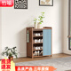 竹喻簡(jiǎn)易鞋架入戶玄關(guān)門口宿舍竹子多功能鞋架子多層鞋柜家用防塵收納 天藍(lán)垂感紗5層52長(zhǎng)
