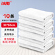 冰禹 BYjj-117 清潔抹布百潔布 裝修工作毛巾清潔抹布30×60cm 白色（10條）