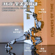 赟婭多關(guān)節(jié)可動(dòng)人偶3D打印人偶玩具小機(jī)器人手辦模型拼裝男孩六一送禮 【灰黑色】+3套手型+4武器