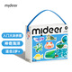 彌鹿（MiDeer）大塊拼圖兒童入門(mén)寶寶早教進(jìn)階學(xué)習男女孩幼兒益智玩具1-2-3歲 【手提禮盒款】神奇海洋（2歲+）