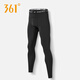 361°緊身短褲男運動(dòng)速干五分褲高彈壓縮健身房訓練田徑馬拉松跑步褲子 黑色9分褲【速干高彈】 2XL