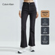 Calvin KleinJeans【保暖含羊絨】秋冬女士休閑復古ck彈力高腰直筒微喇牛仔褲 1BJ-牛仔黑 26