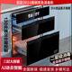 YueYingHua日本櫻花消毒柜家用嵌入式大容量高溫紫外線消毒烘干臭氧保潔存儲碗柜304不銹鋼碗架日本櫻花 130升三層大容量304不銹鋼精鋼黑