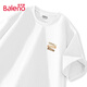 班尼路（Baleno）純棉短袖男款夏季美式休閑復(fù)古半袖青少年圓領(lǐng)寬松大碼t恤男上衣