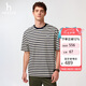哈吉斯（HAZZYS）男裝 25夏PHIZ純棉短袖T恤ASTZE0CBI36 藏青色NV 2XL（185/104A52