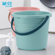 CHAHUA茶花 提水桶 大號塑料桶洗衣泡腳桶洗車(chē)大容量?jì)λ凹雍裢习淹?