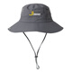 CEENIU攝影遮陽(yáng)戶(hù)外徒步登山叢林速干透氣男女地理帽子防曬大帽檐 灰色