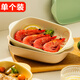 萬佳臻雙耳芝士焗飯烤盤西餐盤子高級感長方形微波爐加熱的專用器皿陶瓷 陶瓷雙耳烤盤【米白色】 1個