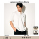 ABERCROMBIE & FITCH【重磅亨利衫】男裝25夏季經(jīng)典小麋鹿寬松短袖T恤KI124-5188 白色 M (180/100A)