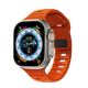 DRESSELF活力波浪款蘋(píng)果手表硅膠運動(dòng)表帶Apple iWatch S11/10表帶透氣s7/s8/s9ultr夜光表帶蘋(píng)果表帶 【多孔透氣】橙色 40mm【適用iwatch S6/5/4/SE】