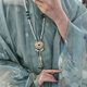 靚做漢服瓔珞長(zhǎng)背云平安鎖流蘇項(xiàng)鏈新中式古風(fēng)明制馬面裙壓襟項(xiàng)圈配飾 長(zhǎng)瓔珞+背云(1條)