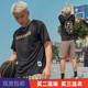 貴嬌兒（GUIJIAOER）breakice破冰夏季美式籃球短袖訓(xùn)練投籃服寬松運(yùn)動(dòng)健身T恤速干衣 破冰2.0黑色短袖 XL(175-180高.135-150斤)