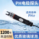 ph值電極探頭工業(yè)在線(xiàn)檢測復合污水測試儀監測酸堿度計控制傳感器 5米PH探頭