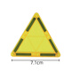 千曼兒童益智智力玩具7.5cm磁力片積木散片磁性吸鐵石磁鐵貼單片 大號彩窗三角形