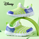 迪士尼（Disney）春夏新款男童戶外耐磨透氣舒適毛毛蟲(chóng)室內(nèi)女童一腳蹬時(shí)尚兒童鞋 紫蘭/米色 27 碼內(nèi)長(zhǎng)17.3cm，適合腳長(zhǎng)16.3cm