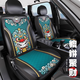 拽貓國潮汽車座套車墊坐墊四季通用全包圍新年龍年座墊車用后排座椅套 貔貅款