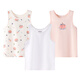 英博倫女童背心純棉夏季兒童內穿打底寶寶小背心中大童女孩薄款 20632本白+632香檳+552白色 純棉 130
