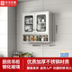 拾美拾惠304不銹鋼廚房吊柜櫥柜碗柜浴室陽(yáng)臺收納柜盤(pán)碟儲物柜掛墻式壁柜 800寬玻璃門(mén)吊柜 201不銹鋼加厚