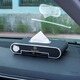 適用奔馳汽車紙巾盒GLC/E/級/C/A/180/260L/300車內(nèi)用品裝飾內(nèi)飾 黑色高配版【號碼牌+支架+時鐘】