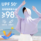 偶森防曬衣女原紗冰絲防紫外線防曬服涼感夏連帽檐透氣寬松長袖皮膚衣