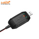 LOBOO摩托車(chē)電瓶充電器 USB便攜快充12V鋰電池蓄電池充電器 蘿卜充電器 灰色