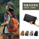 FOUVOR雙肩包爬山輕便可折疊背包戶外登山包女徒步高中大學(xué)生旅行書(shū)包男 橘色（小款多口袋）