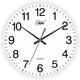 康巴絲（Compas）掛鐘客廳安靜掃描電子時(shí)鐘掛墻家用客廳萬(wàn)年歷鐘表時(shí)尚石英鐘掛表 白色21厘米（座掛兩用）
